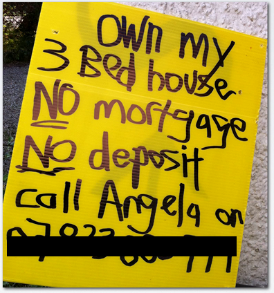 Property sourcing bandit sign