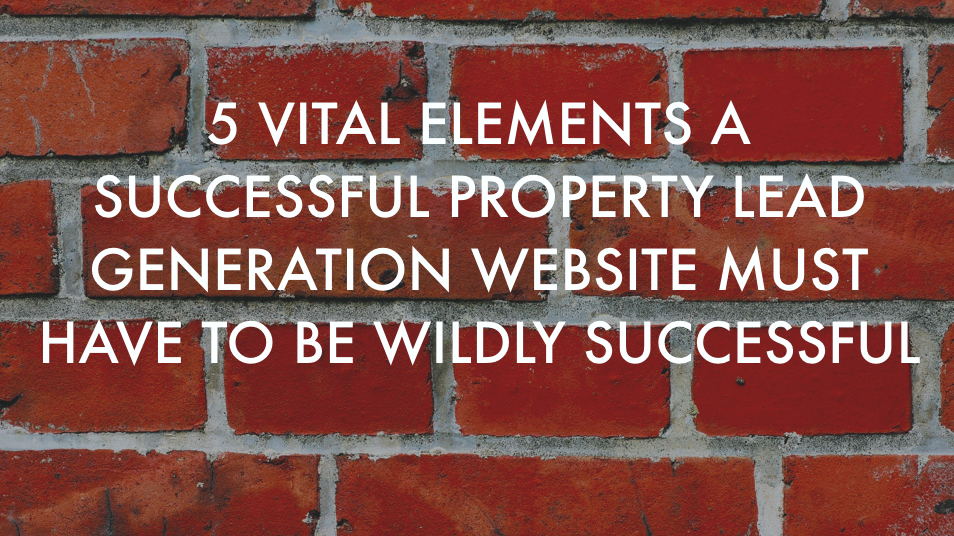 Property lead generation websites